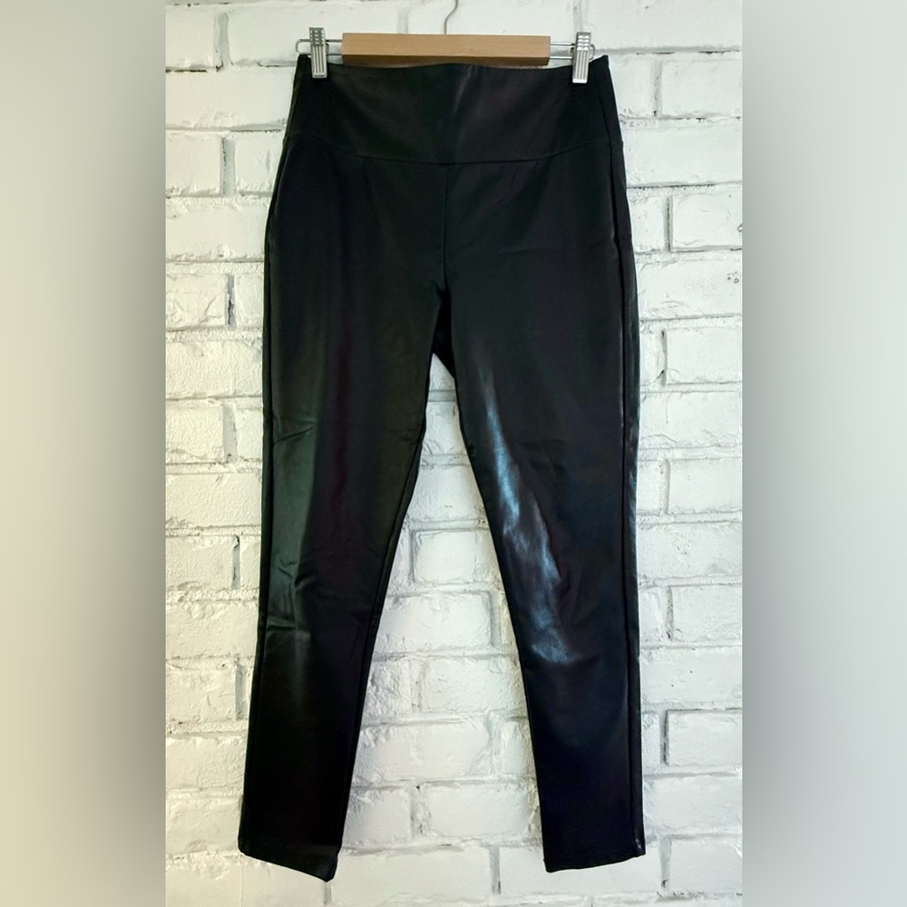 Black Faux Leather Leggings